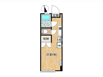 CHARMEUN(1K/1階)の間取り写真
