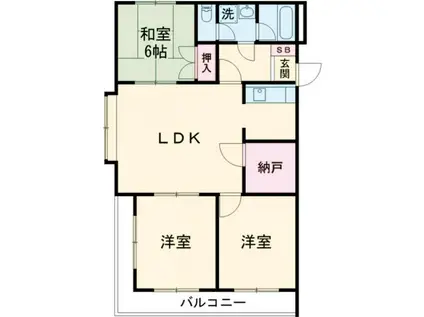 リアライズ熊谷(3SLDK/2階)の間取り写真