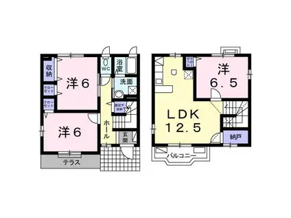 BIRD VIEW2(3LDK/1階)の間取り写真