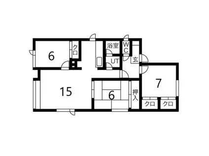 ハイム佐藤(3LDK/2階)の間取り写真