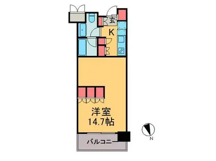 WILLDO清澄(1K/4階)の間取り写真