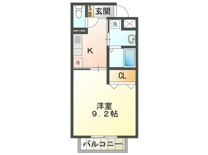 ルラシオン江戸橋(1K/5階)の間取り写真