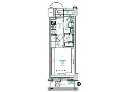 アークマーク南千住レジデンス(1K/8階)の間取り写真