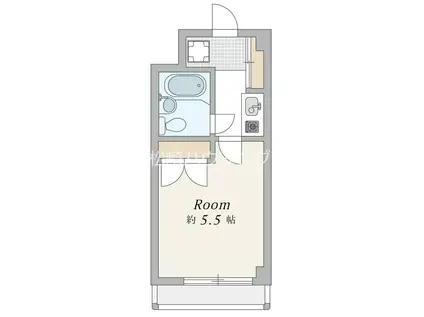 レジデンス中野(ワンルーム/1階)の間取り写真