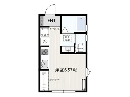 マウマウ エム(ワンルーム/1階)の間取り写真