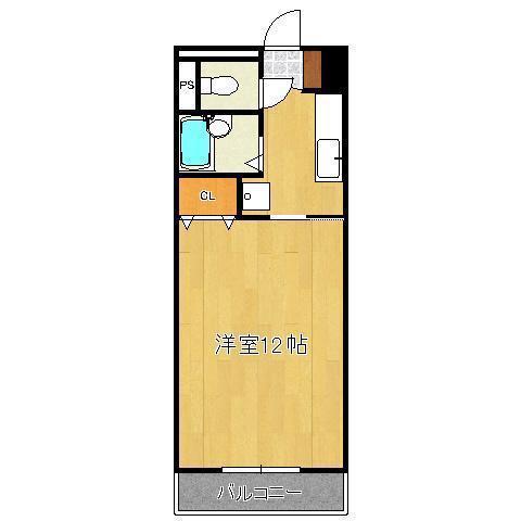 スタディーしのはら(1K/1階)の間取り写真
