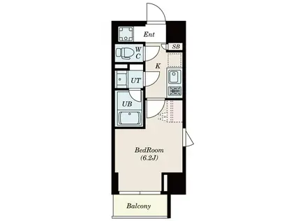 エスーフォート鶴見中央(1K/6階)の間取り写真