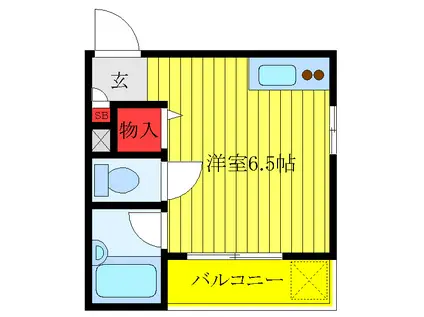 メゾン竹内(1K/3階)の間取り写真