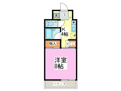 プリマベラKONDO(1K/5階)の間取り写真