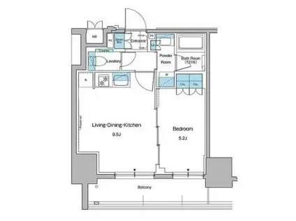 ルフォンプログレ秋葉原マークス(1LDK/10階)の間取り写真