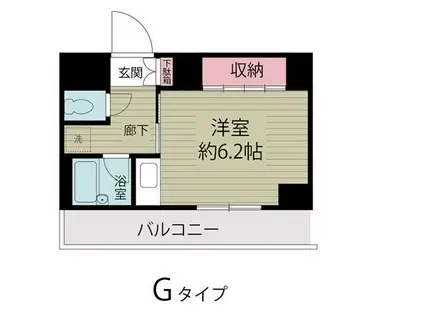 サンライズ浦安(ワンルーム/9階)の間取り写真