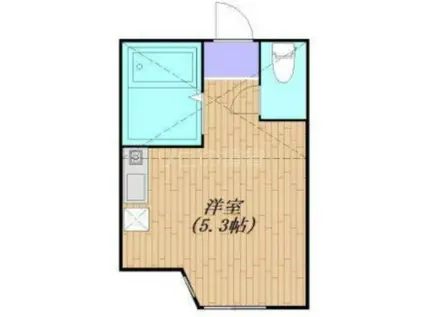 クイーンズモコ(ワンルーム/1階)の間取り写真