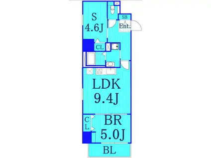 イルプリモキソヤ(1SLDK/3階)の間取り写真