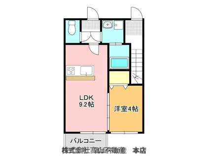 ラフォーレ名残VA(1LDK/1階)の間取り写真