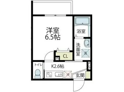 ゼッチマンション小田(1K/2階)の間取り写真