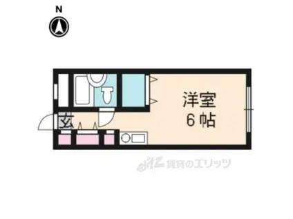 セ・モア京都(ワンルーム/5階)の間取り写真