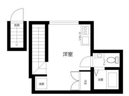 カーサディア蒲田(ワンルーム/2階)の間取り写真