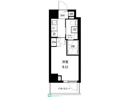 プランドール・S(1LDK/1階)の間取り写真