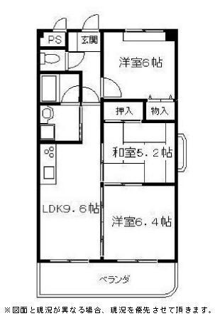パークスクエア(3LDK/2階)の間取り写真