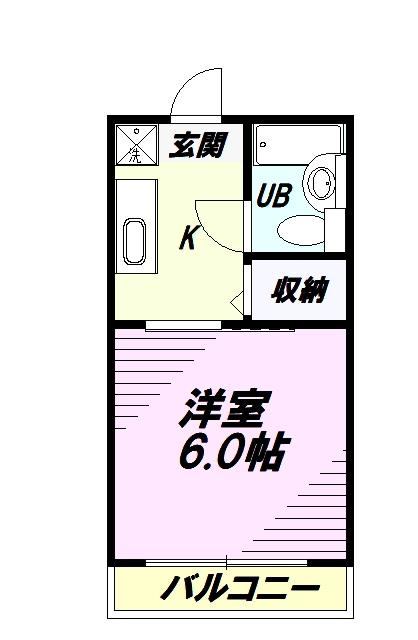 めぞん一刻(1K/1階)の間取り写真