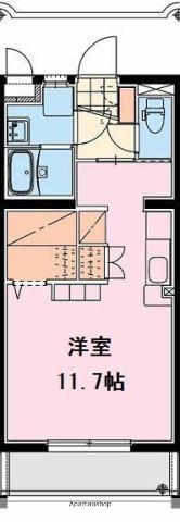 FRANC(ワンルーム/2階)の間取り写真