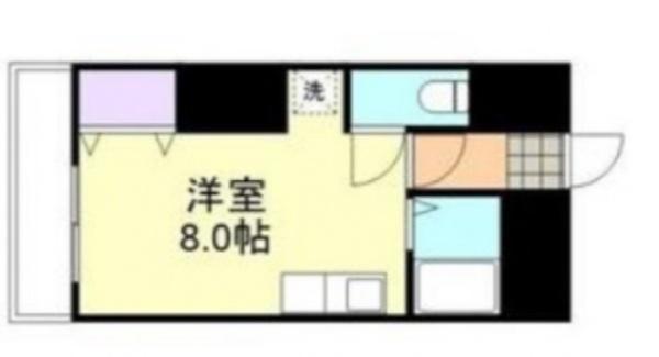 エストレーラ倉敷(ワンルーム/1階)の間取り写真