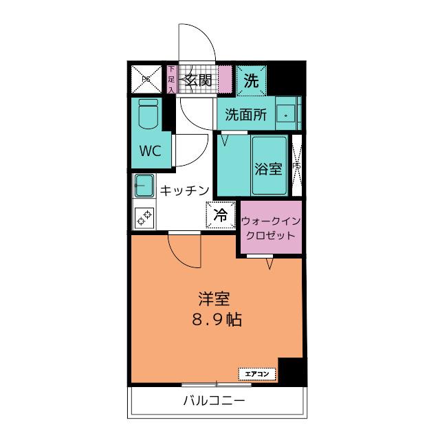 BIANCO NERO MACHIDA(1K/10階)の間取り写真