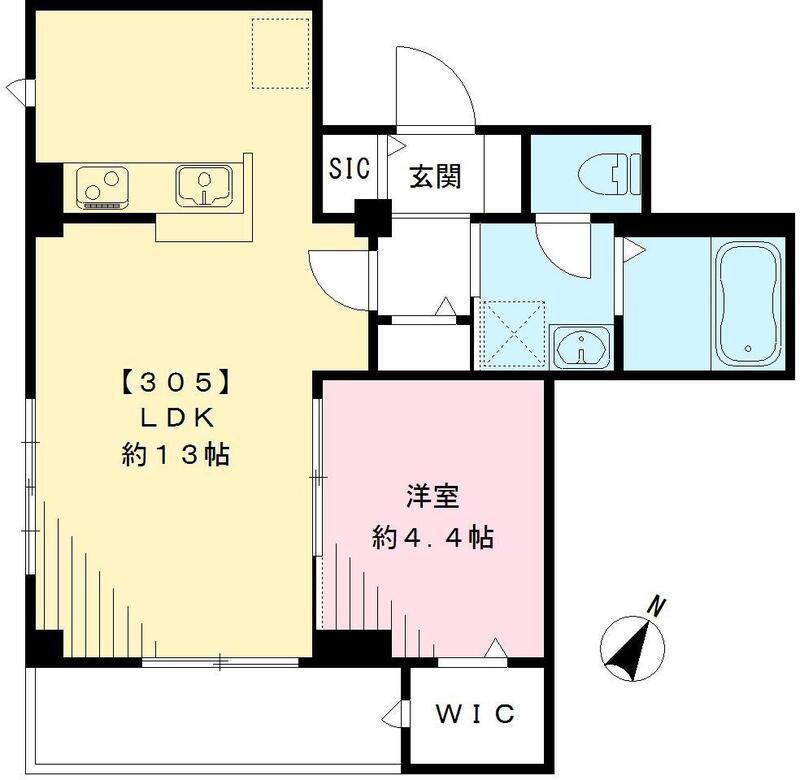 グレース南烏山3丁目(1LDK/3階)の間取り写真