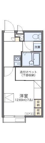 レオパレスエステシティII(1K/2階)の間取り写真