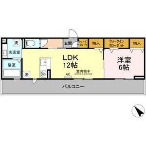 プリムローズ(1LDK/2階)の間取り写真