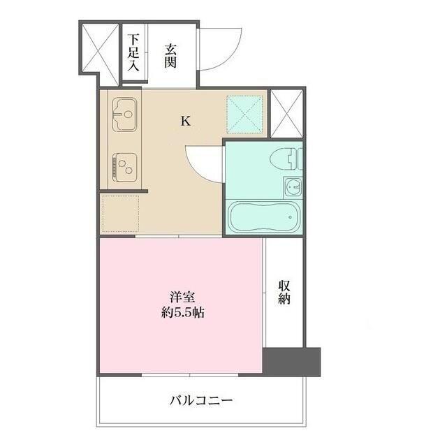ハイライフ第2三田(1K/9階)の間取り写真