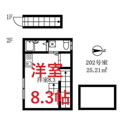 YAGUCHI RESIDENCE(ワンルーム/2階)の間取り写真