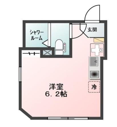 HIVE八広(ワンルーム/2階)の間取り写真