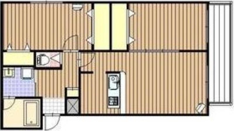 MI CASA(2LDK/3階)の間取り写真
