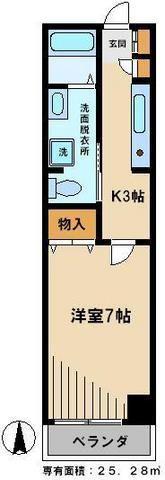 GOTOⅡ(1K/9階)の間取り写真