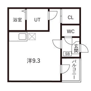 STAGE大宝(1K/3階)の間取り写真