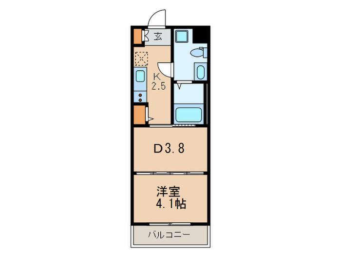 CORTILE KAMIKITAZAWA(1DK/2階)の間取り写真