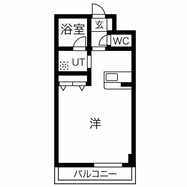 ベルホーク・YOHTO(ワンルーム/5階)の間取り写真