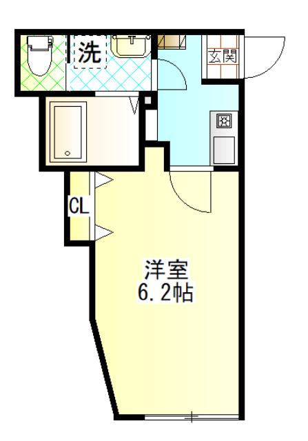 MY RESIDENCE鴨宮駅前(1K/1階)の間取り写真