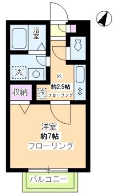 エル・コート(1K/2階)の間取り写真