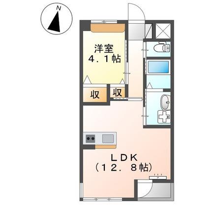 ティース本町田(1LDK/3階)の間取り写真