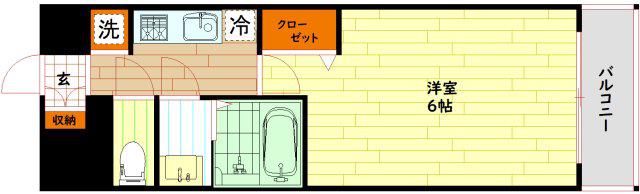 レオンコンフォート京橋イースト(1K/7階)の間取り写真