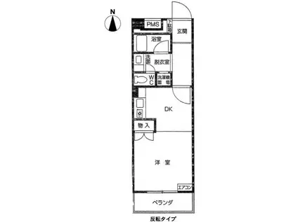 フロリダハイツ(1DK/5階)の間取り写真