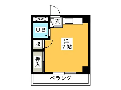 JYビル(ワンルーム/3階)の間取り写真