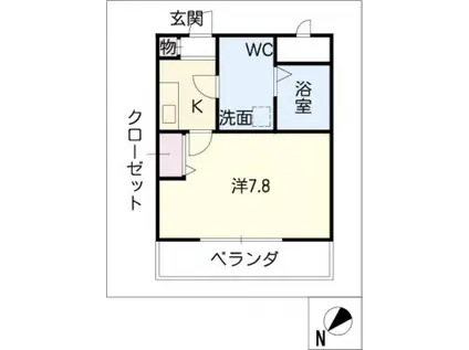 ATSUMARI(1K/1階)の間取り写真