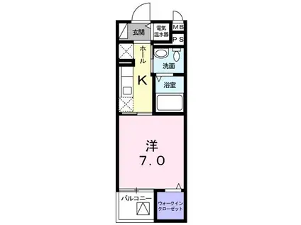 MI.TOKIWA(1K/2階)の間取り写真