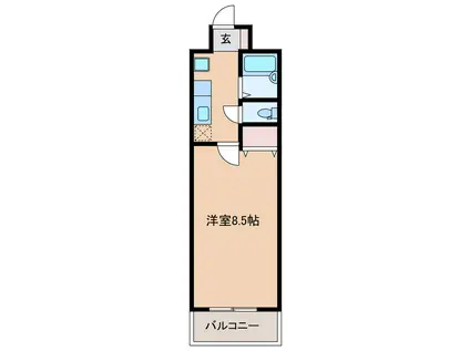ウェステリア西大須(1K/3階)の間取り写真