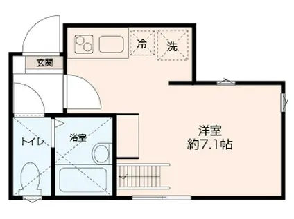  ラ・シャンス横浜 (ワンルーム/1階)の間取り写真