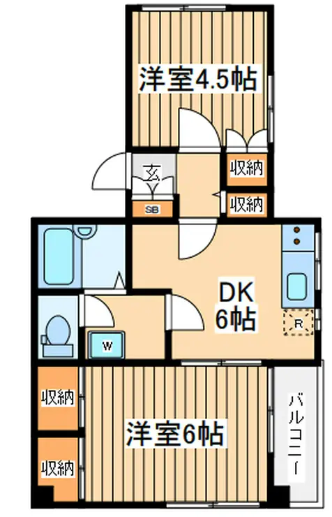 みすきゃんさす南台 2階階 間取り