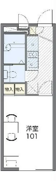 レオパレスコートアベIV 1階階 間取り